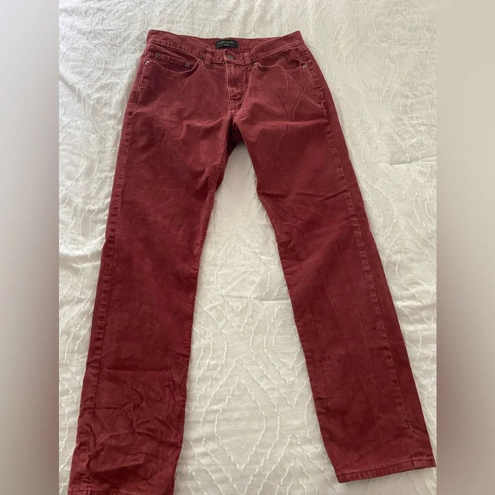 Banana Republic Red cherry Corduroy Vintage 90’s Classic Style Size 30 - Picture 4 of 8